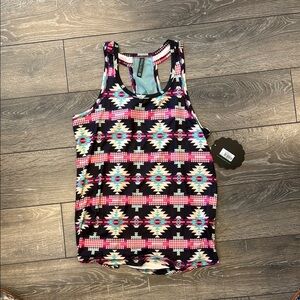 Vibrant Aztec Print Tank Top
